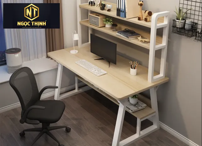 BÀN LÀM VIỆC CÓ KỆ TIỆN LỢI